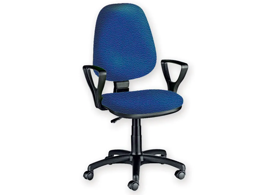 Scaun Cuneo cu cotieră - piele sintetică - albastru