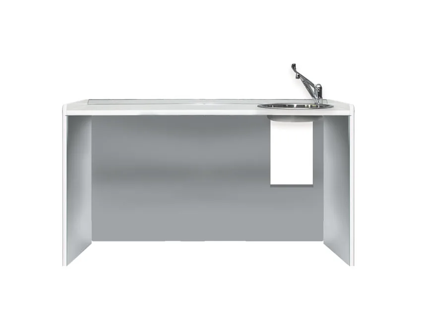 Blat de lucru 156 cm - lavamân dreapta