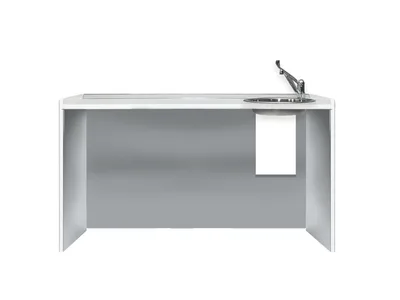 Blat de lucru 156 cm - lavamân dreapta