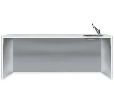 Blat de lucru 206 cm - chiuvetă pe dreapta