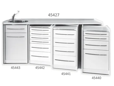 Unitate mobilă GE4LP sub lavoar 49 cm - alb
