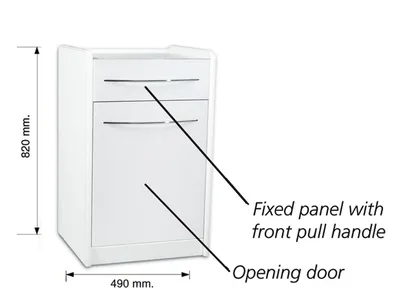 Unitate mobilă GE4LP sub lavoar 49 cm - alb