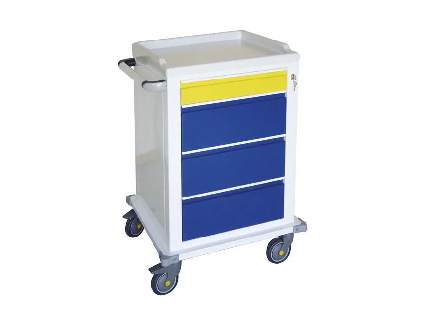 Cărucior modular oțel vopsit cu 1+3 sertare