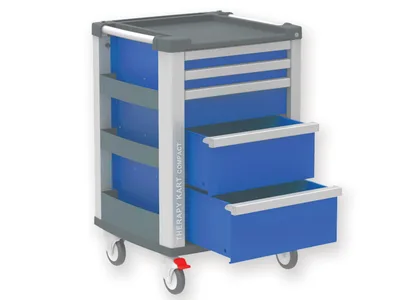Cărucior compact - albastru