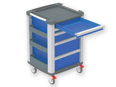 Cărucior compact - albastru