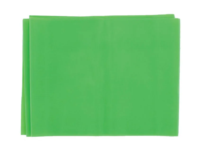 Banda pentru exercitii fizice fara latex - 1.5 m x 14 cm x 0.25 mm - verde