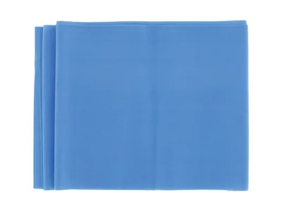 Banda pentru exercitii fizice fara latex - 1.5 m x 14 cm x 0.35 mm - albastru