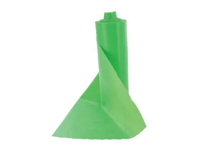 Banda pentru exercitii fizice fara latex - 5.5 m x 14 cm x 0.25 mm - verde