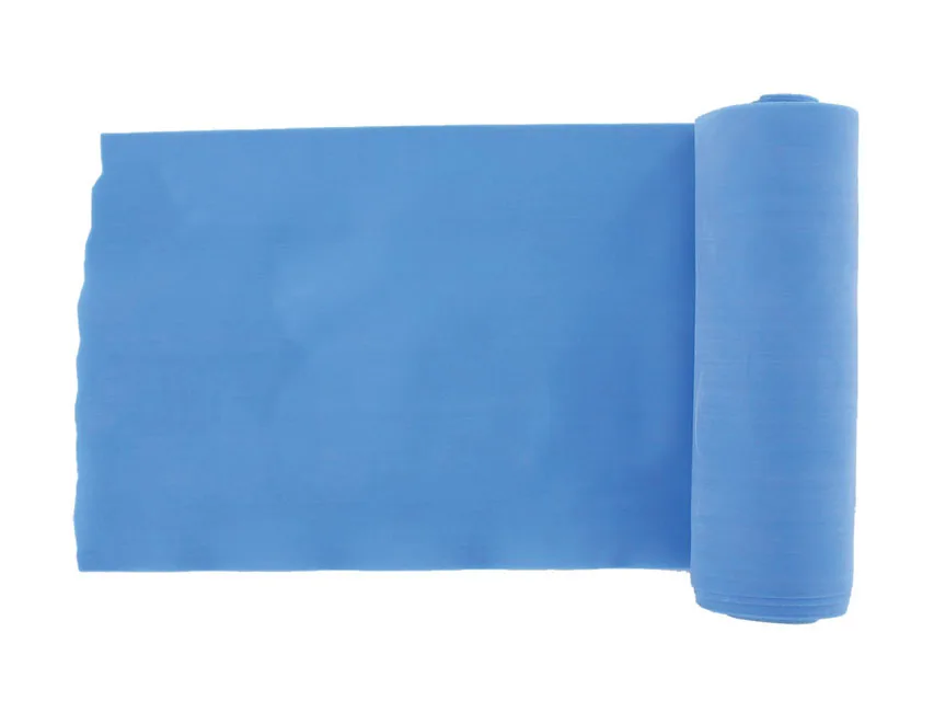 Banda pentru exercitii fizice fara latex - 5.5 m x 14 cm x 0.35 mm - albastru