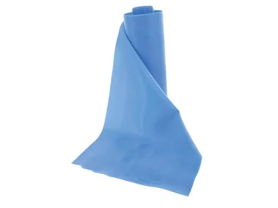 Banda pentru exercitii fizice fara latex - 5.5 m x 14 cm x 0.35 mm - albastru