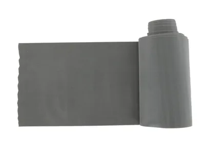 Banda pentru exercitii fizice fara latex - 5.5 m x 14 cm x 0.50 mm - gri
