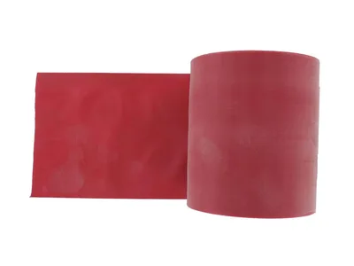 Banda pentru exercitii fizice fara latex - 45 m x 14 cm x 0.30 mm - rosu