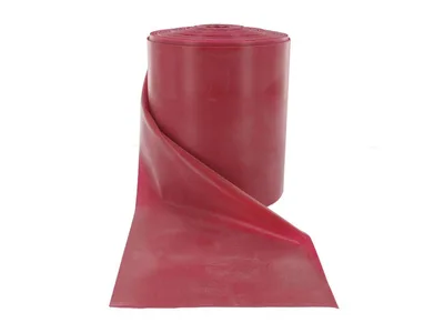 Banda pentru exercitii fizice fara latex - 45 m x 14 cm x 0.30 mm - rosu