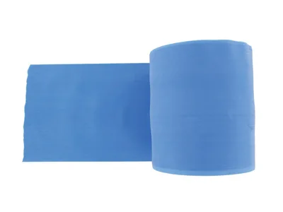Banda pentru exercitii fizice fara latex - 45 m x 14 cm x 0.35 mm - albastru