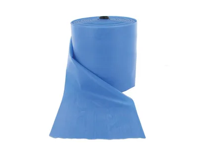 Banda pentru exercitii fizice fara latex - 45 m x 14 cm x 0.35 mm - albastru