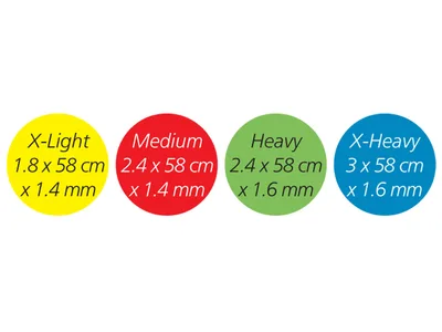 Set benzi de exercitii din latex (set 4 buc)