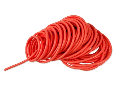 Tub de exercitii latex 25 m x 2.5 mm - mediu - rosu