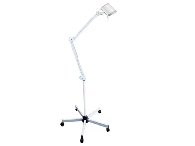 Lampa medicală HYRIDIA 7 LEDS cu braț metalic cu arc - cărucior