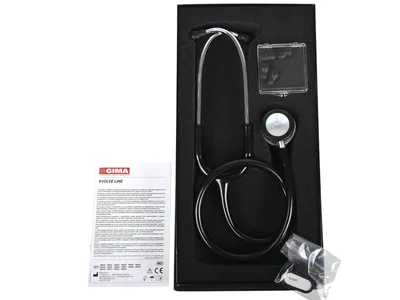 Stetoscop EVOLVE DUAL HEAD - cap lucios - Y negru