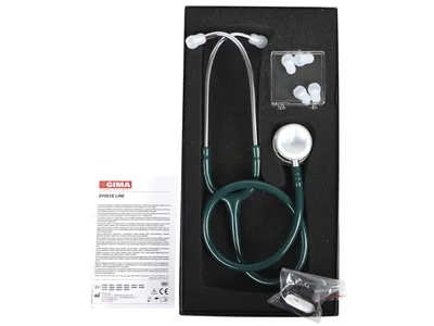 Stetoscop Evolve Dual Head - cap lucios - Y verde închis