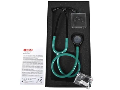 Stetoscop Evolve dual head - capul negru - Y verde smarald