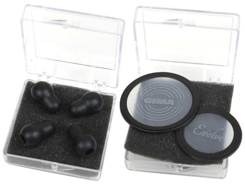 Kit Evolve: 2 membrane plutitoare + 2 perechi de tuburi auriculare - negru - piesa de schimb