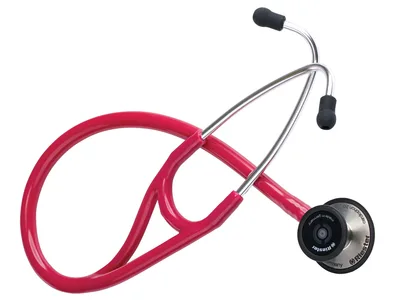 Stetoscop Riester Cardiophon 2.0 din oțel inoxidabil - burgundy