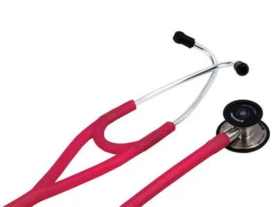 Stetoscop Riester Cardiophon 2.0 din oțel inoxidabil - burgundy
