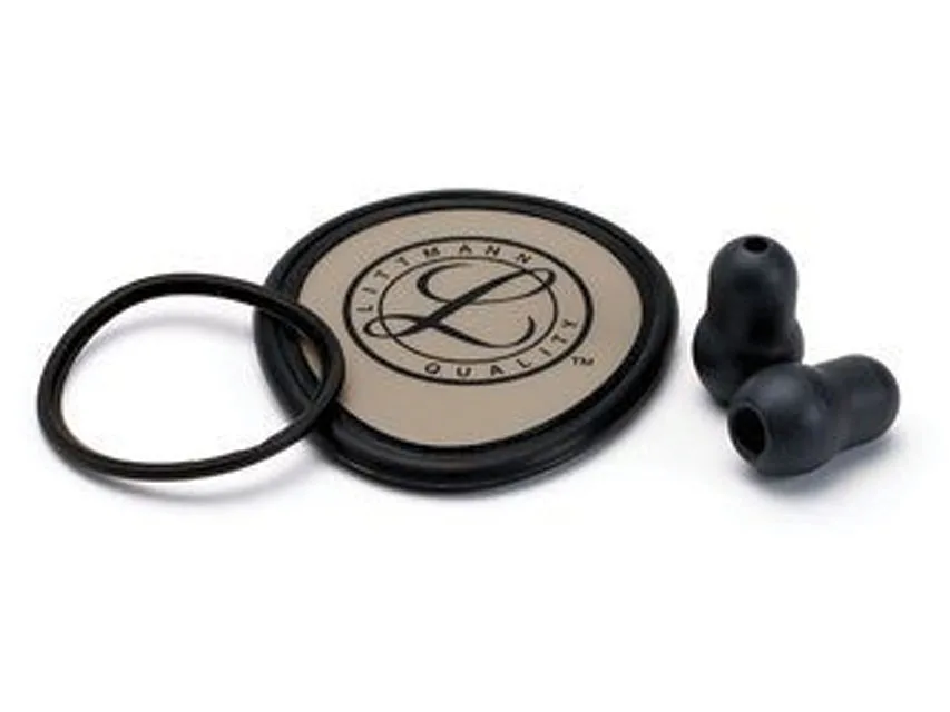 Kit accesorii 3M™ Littmann® - Diafragmă + Inel + Mânecă clopot + Oliveți pentru Lightweight - negru - blister