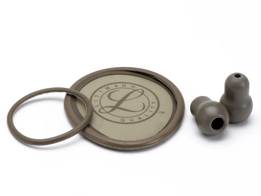 Kit de accesorii 3M™ Littmann® - diafrагmă, inel, manșon clopot și urechi pentru Lightweight - maro deschis - blister