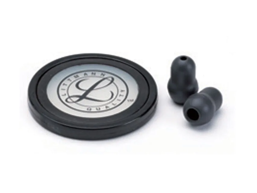 Kit accesorii 3M™ Littmann® - Diafragmă + inel + earpieces pentru Master Cardiology - negru