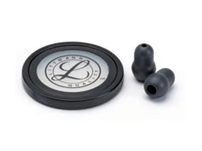 Kit accesorii 3M Littmann - Diafragma + inel + earpieces pentru Master Cardiology - negru
