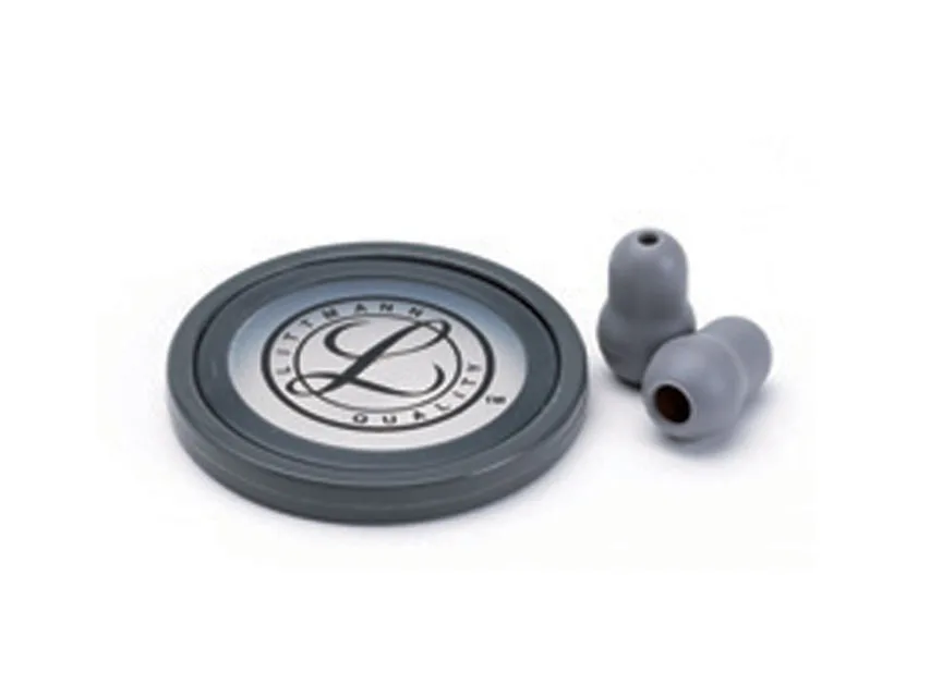 Kit accesorii 3M™ Littmann® - diafragmă reglabilă, inel și oliveturi pentru Master Cardiology - gri