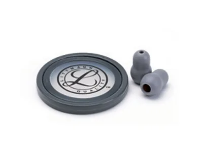 Kit accesorii 3M Littmann - diafragma reglabila, inel si oliveturi pentru Master Cardiology - gri