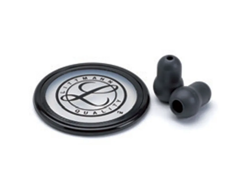 Set accesorii 3M Littmann 40022: diafrагmă+inel+capete auriculare pentru Master Classic - negru - blister