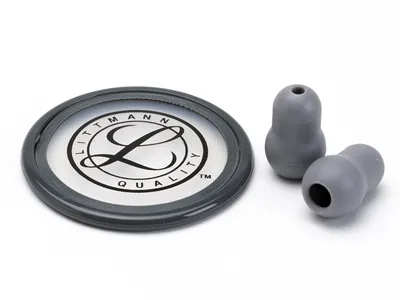Kit accesorii 3M™ Littmann® - diafragmă + inel + capete auriculare pentru Master Classic - gri - blister