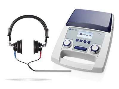 Audiometru screening MAICO MA 27 testare auditiva cu casti