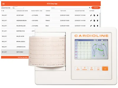 Cardioline ECG 100L BASIC - ecran tactil color de 5"