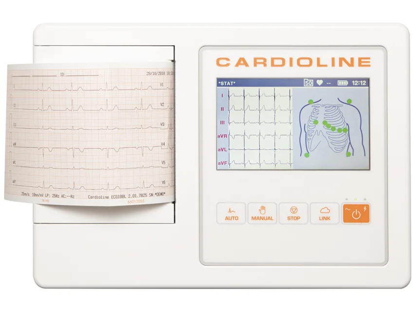 Cardioline ECG100L FULL (Glasgow + EasyApp) - ecran tactil color 5"