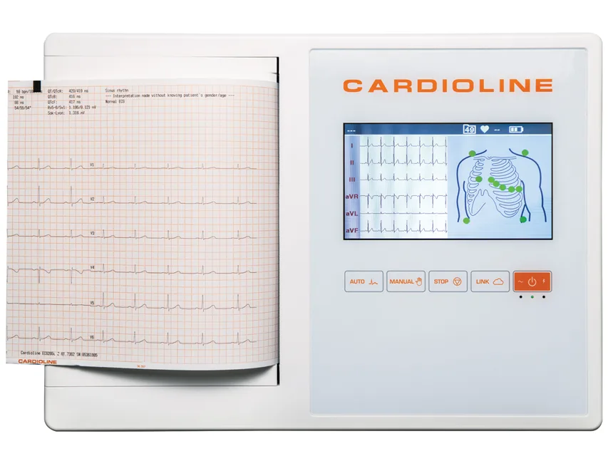 Cardioline ECG200L Glasgow - ecran tactil color 7"