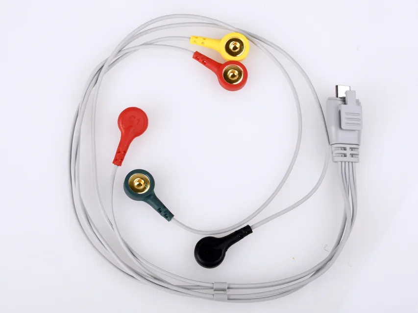 Fir pentru ECG - 5 electrozi tip buton - opțional pentru 54300