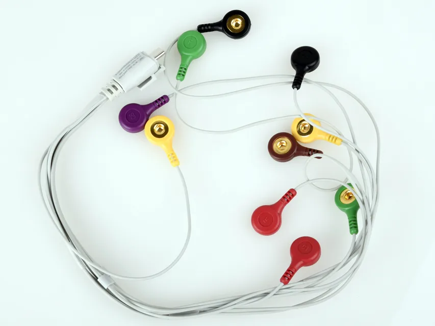 Cablu ECG - 10 electrozi tip buton - piesa de schimb pentru 54300