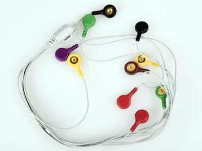 Cablu ECG - 10 electrozi tip buton - piesa de schimb pentru 54300