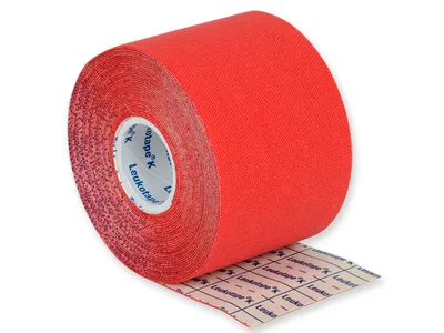 Leukotape K neuromuscular tape 5 m x 5 cm - roșu
