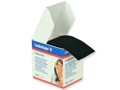 Leukotape K neuromuscular tape 5 m x 5 cm - black
