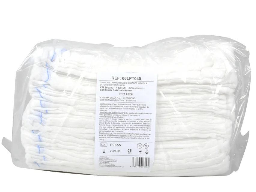 Gază tampon laparotomică 50x50 cm 4 straturi