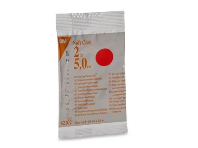 Softcast 3M 5 cm x 3.65 m - roșu