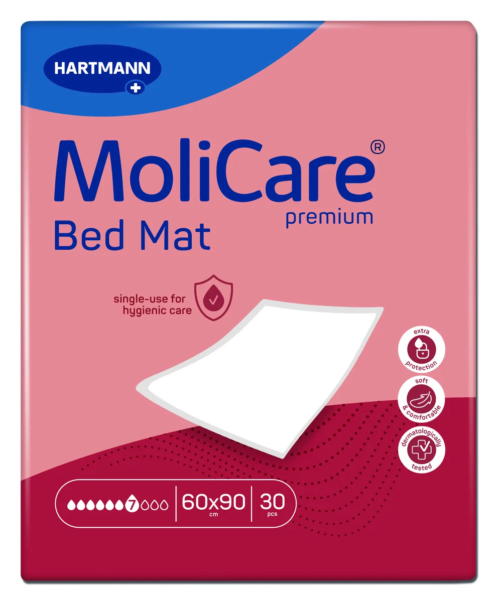 Molicare Premium Bed Mat 7 pic. 60 x 90cm, cu aripioare (90 x 180cm)
