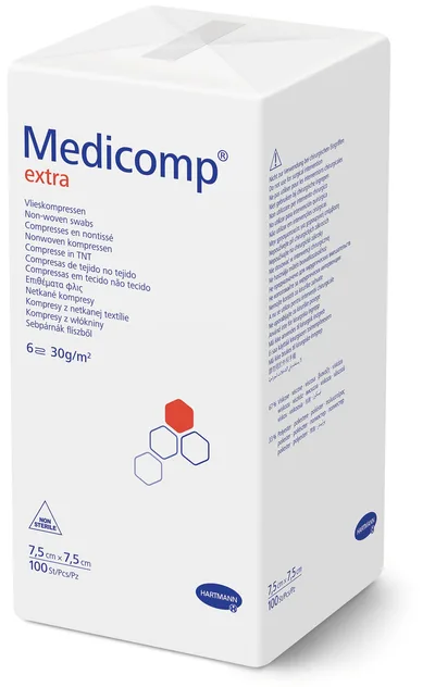 Medicomp Extra nesterile, 6 straturi 5 x 5cm